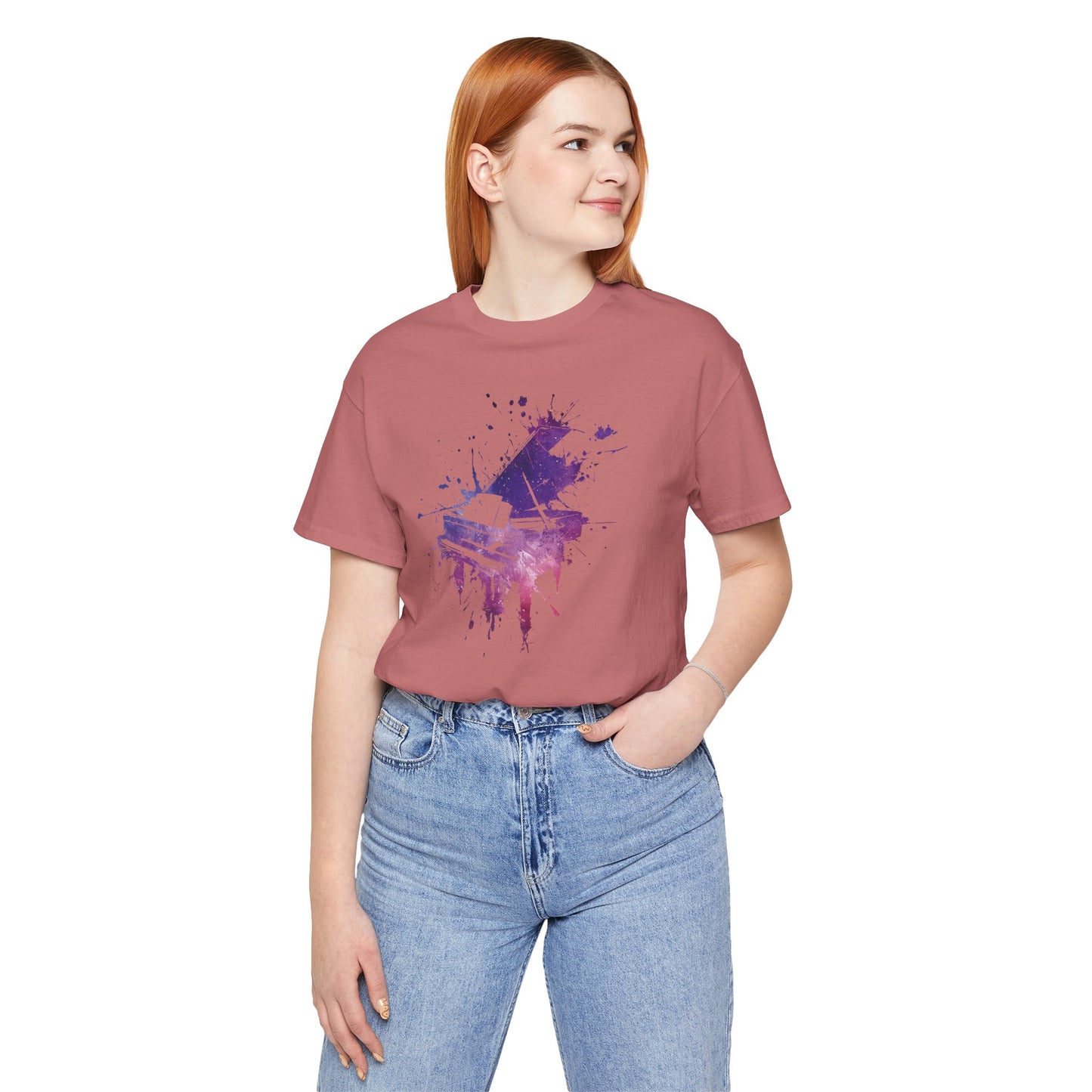 Play me to the Moon T‑Shirt — Colorful Music Lover Tee