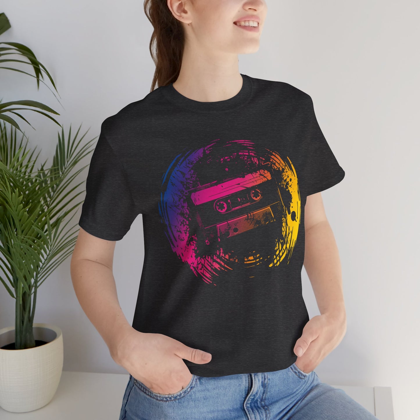 Retro Cassette Tape Tee — Vintage 80s Music Graphic T-Shirt