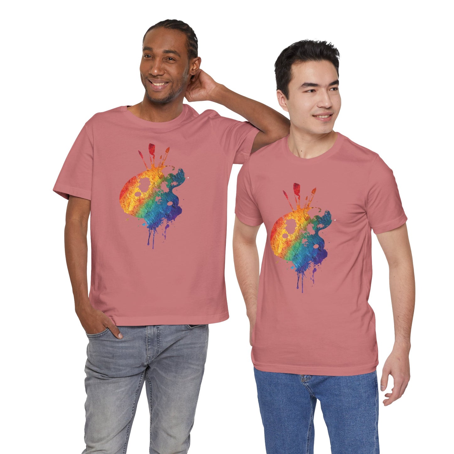Watercolor Paint Palette T-Shirt — Rainbow Artist Tee