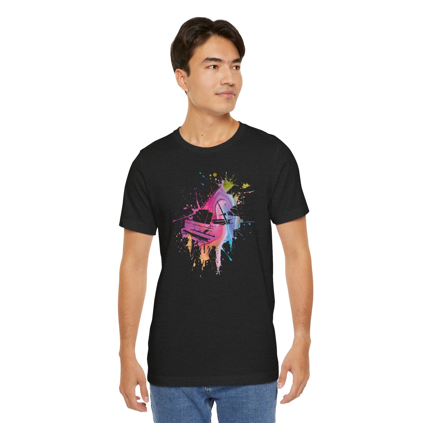 Play me to the Moon T‑Shirt — Colorful Music Lover Tee