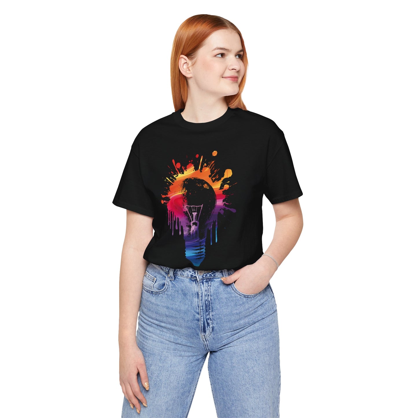 Creative Idea T-Shirt — Colorful Paint Splash Idea Tee