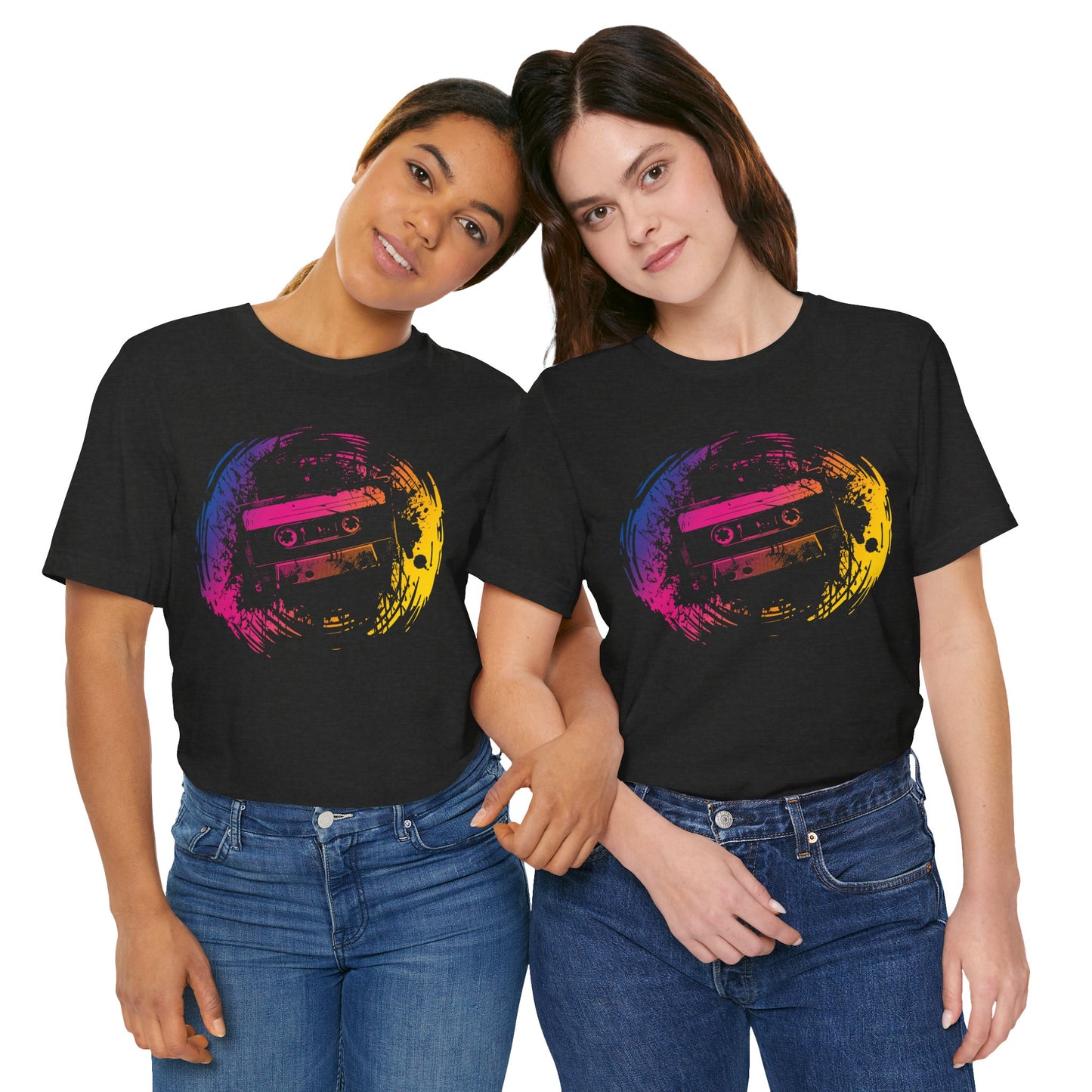 Retro Cassette Tape Tee — Vintage 80s Music Graphic T-Shirt
