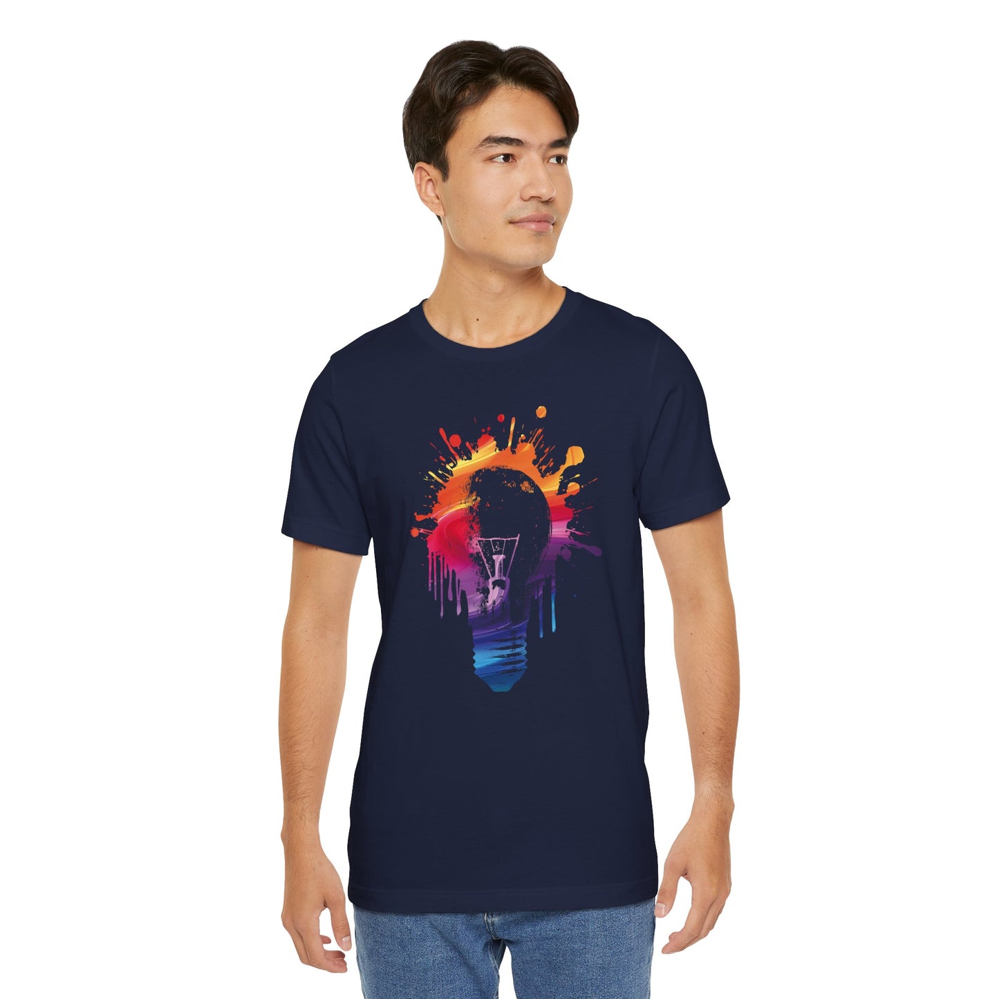 Creative Idea T-Shirt — Colorful Paint Splash Idea Tee