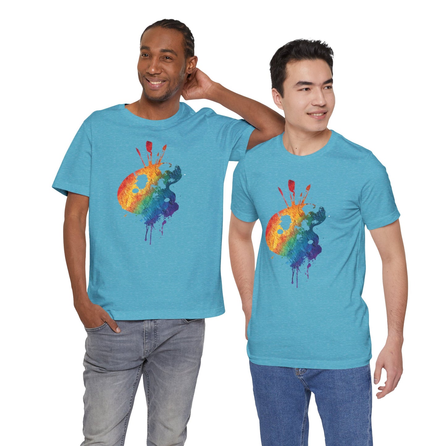 Watercolor Paint Palette T-Shirt — Rainbow Artist Tee