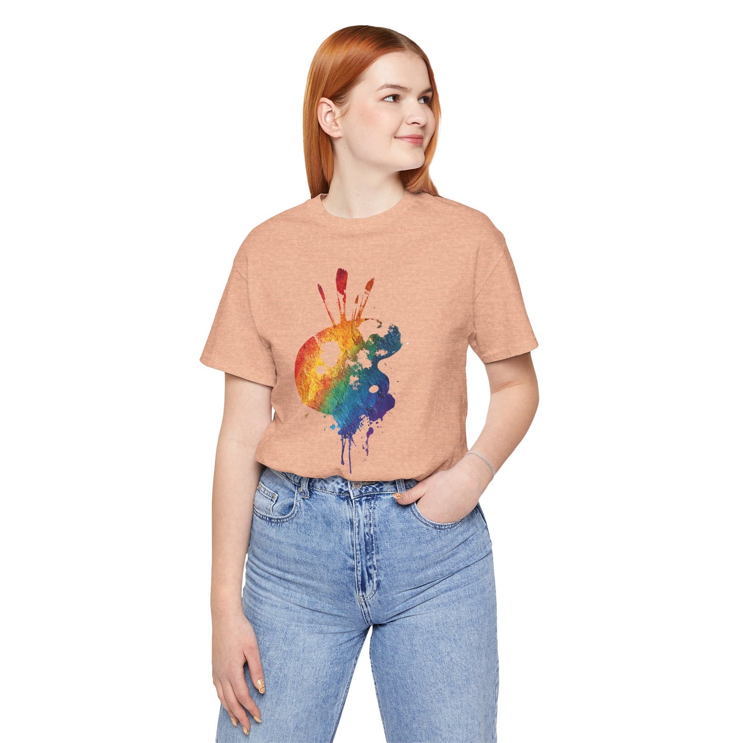 Watercolor Paint Palette T-Shirt — Rainbow Artist Tee