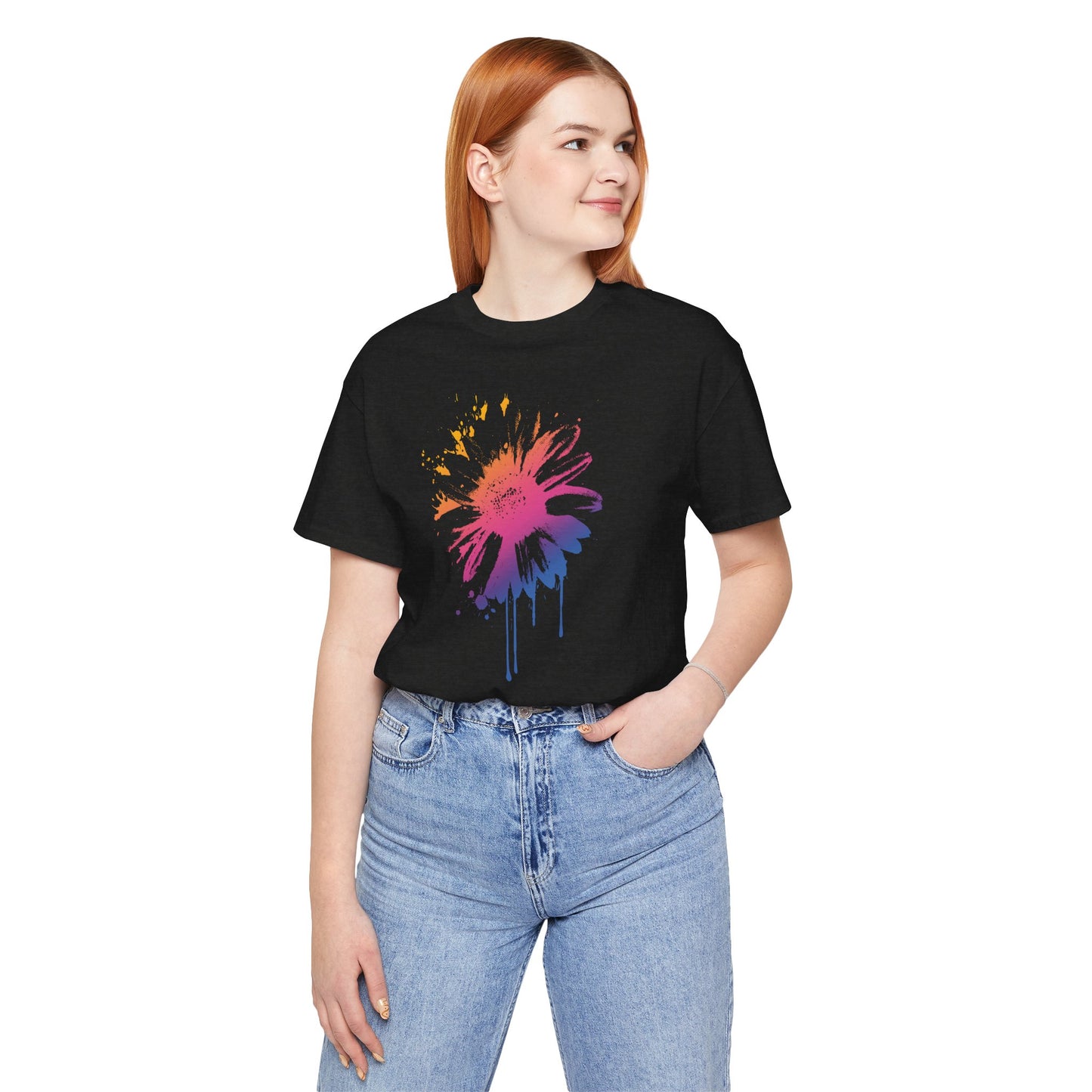 Paint-Splatter Daisy T-Shirt