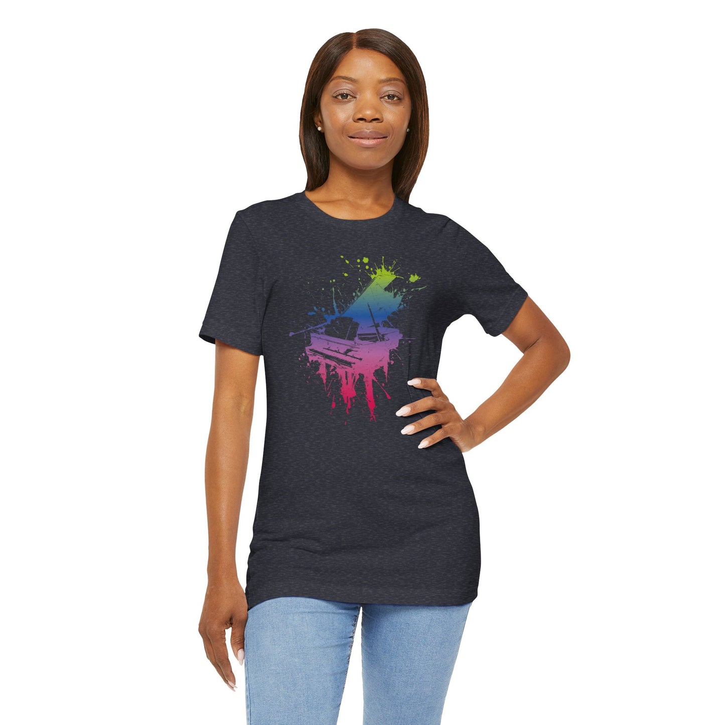 Play me to the Moon T‑Shirt — Colorful Music Lover Tee