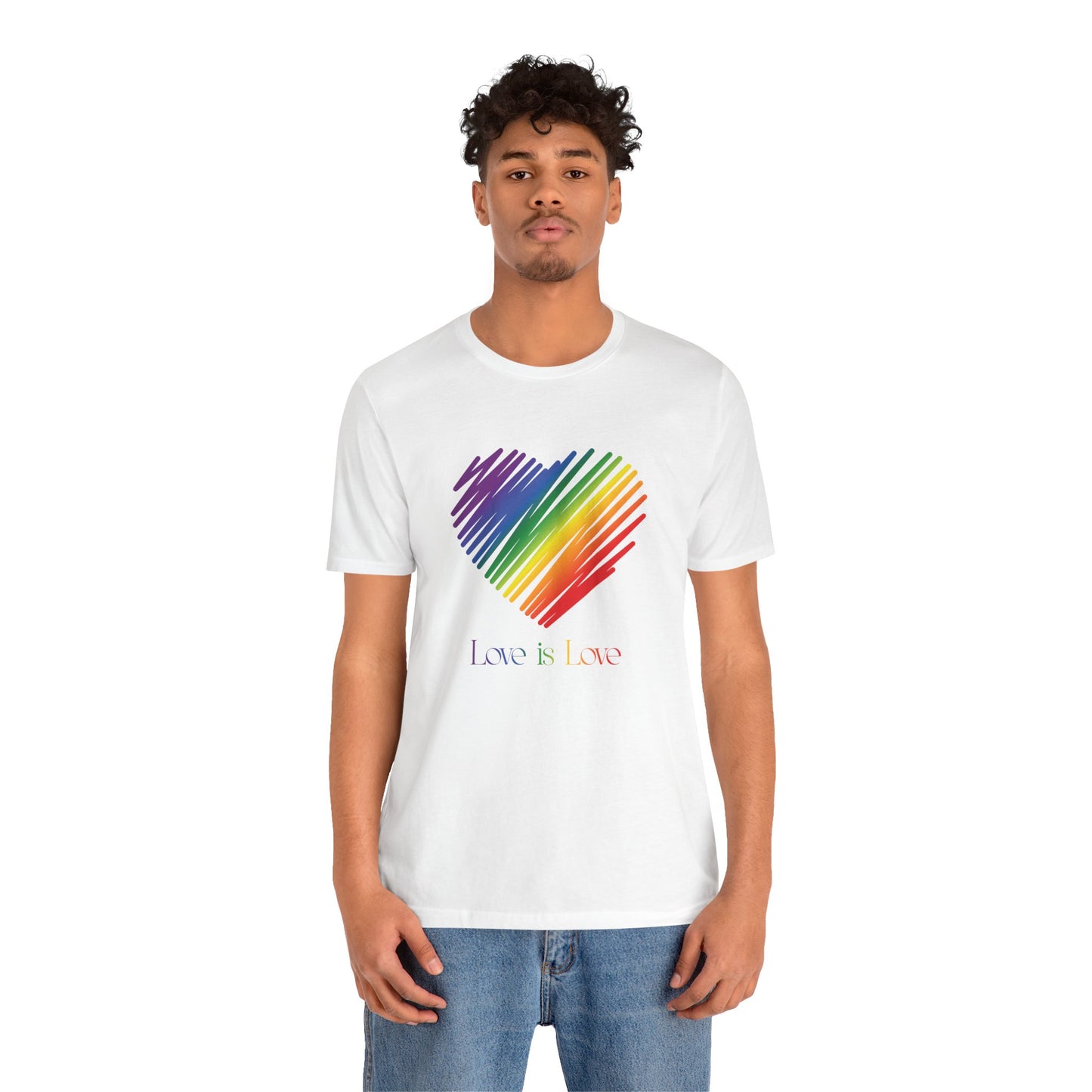 Rainbow Heart Tee — "Love is Love" Pride T-Shirt