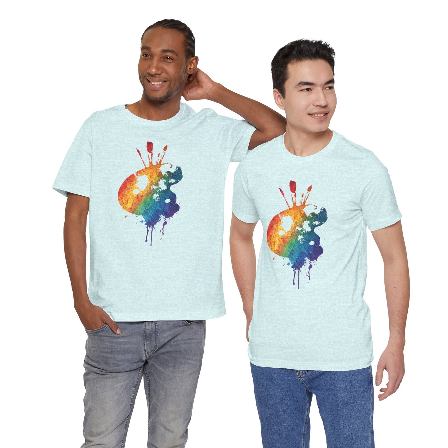 Watercolor Paint Palette T-Shirt — Rainbow Artist Tee