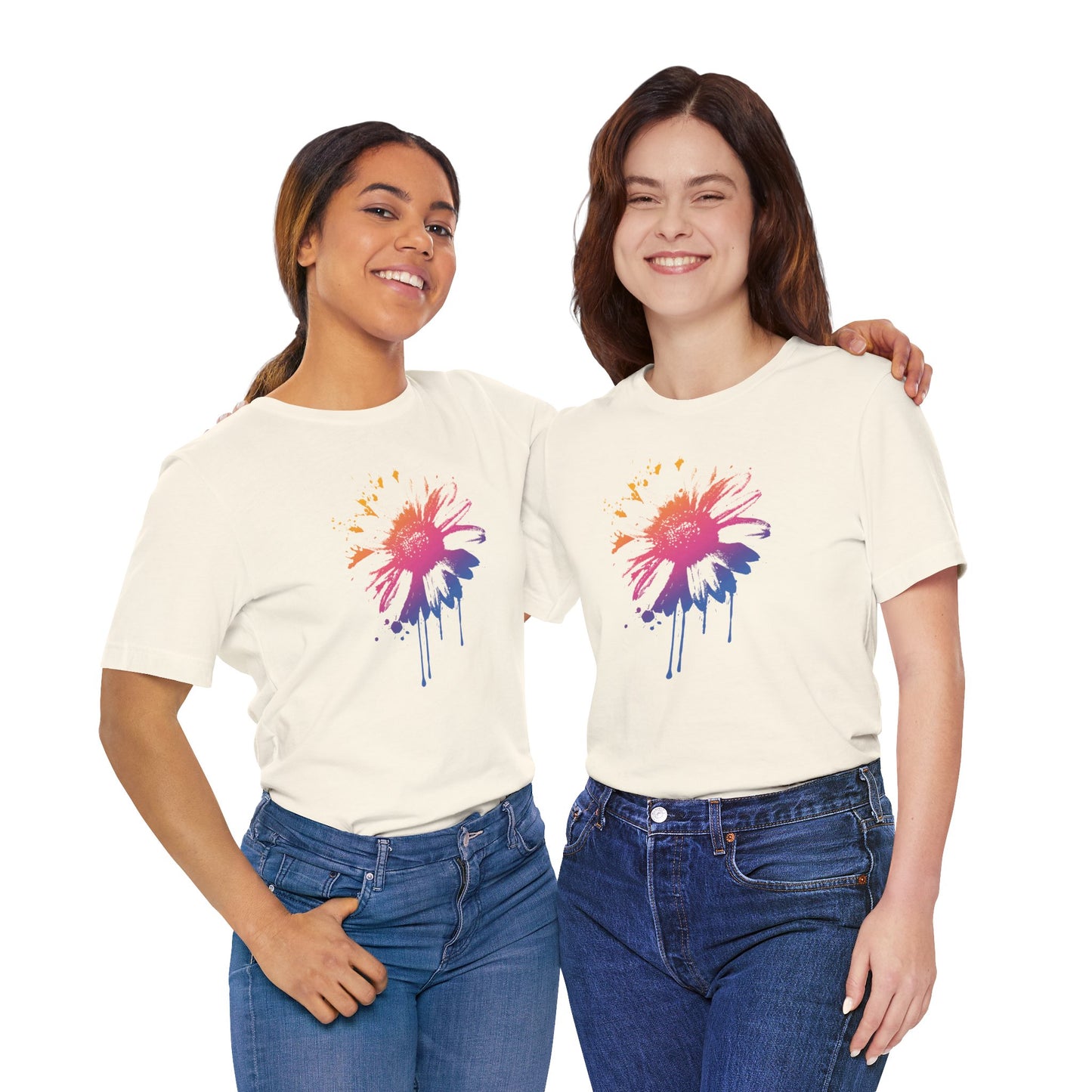 Paint-Splatter Daisy T-Shirt
