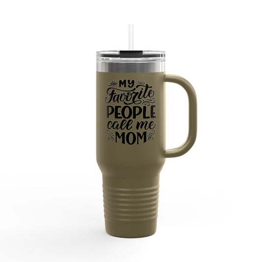 My Favorite People - 40oz Insulated Travel Mug — Large Stainless Steel Tumbler with Lid & Straw