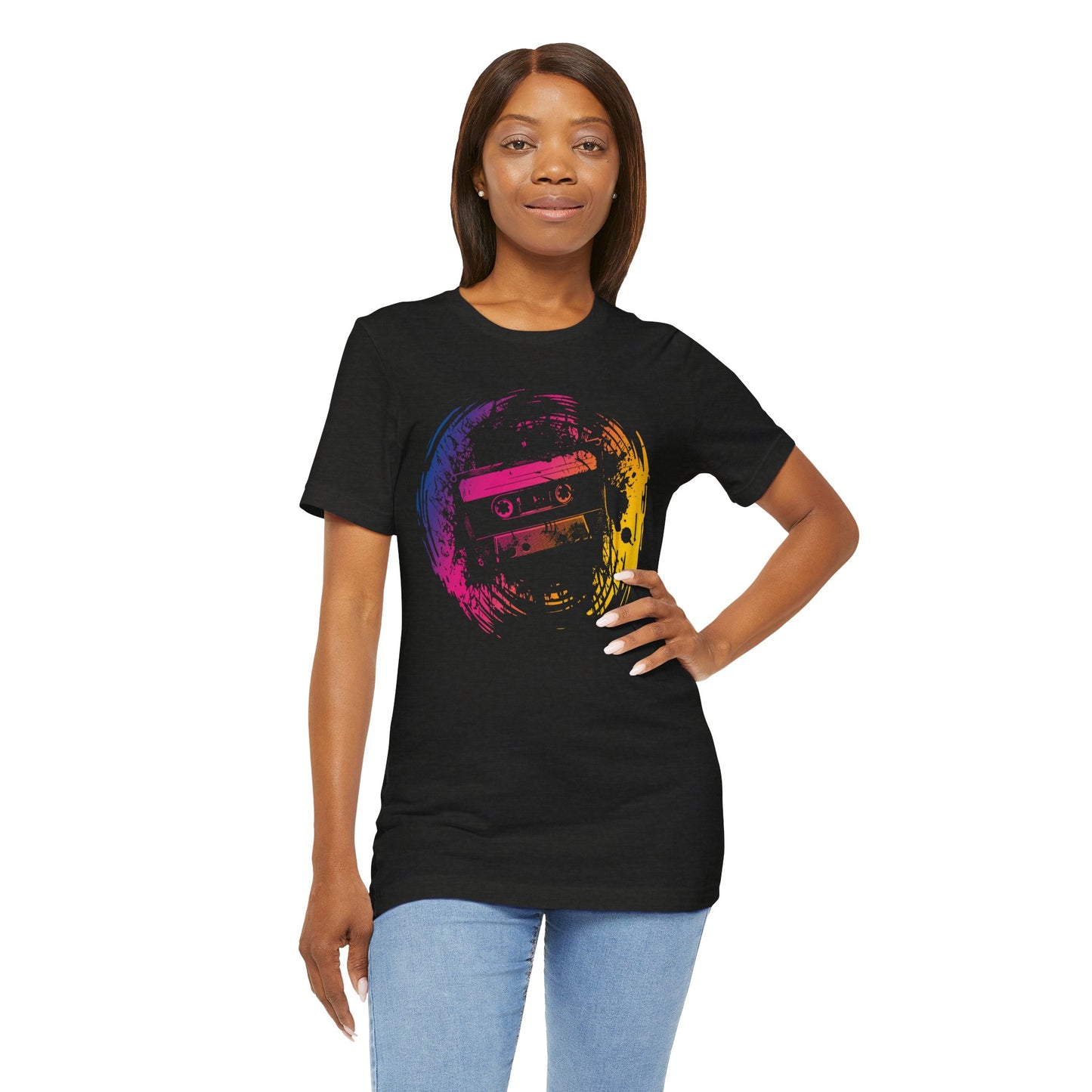 Retro Cassette Tape Tee — Vintage 80s Music Graphic T-Shirt