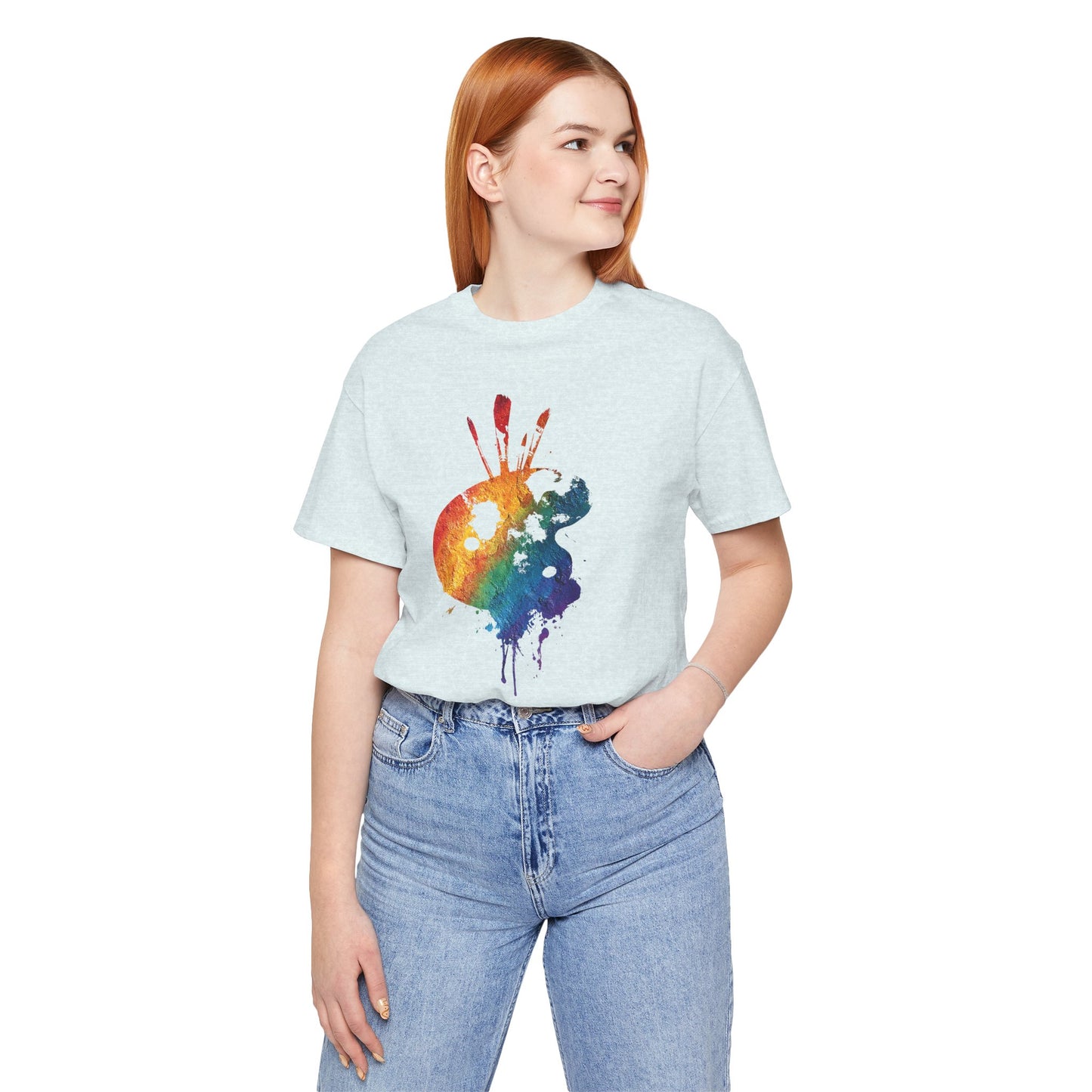 Watercolor Paint Palette T-Shirt — Rainbow Artist Tee