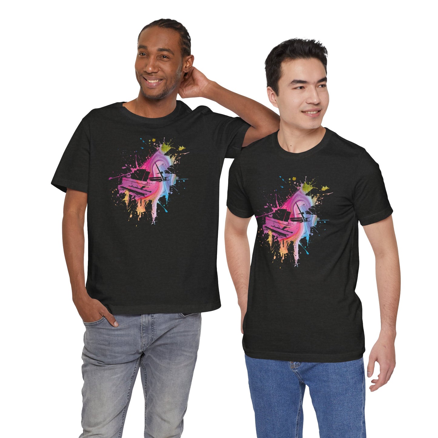 Play me to the Moon T‑Shirt — Colorful Music Lover Tee