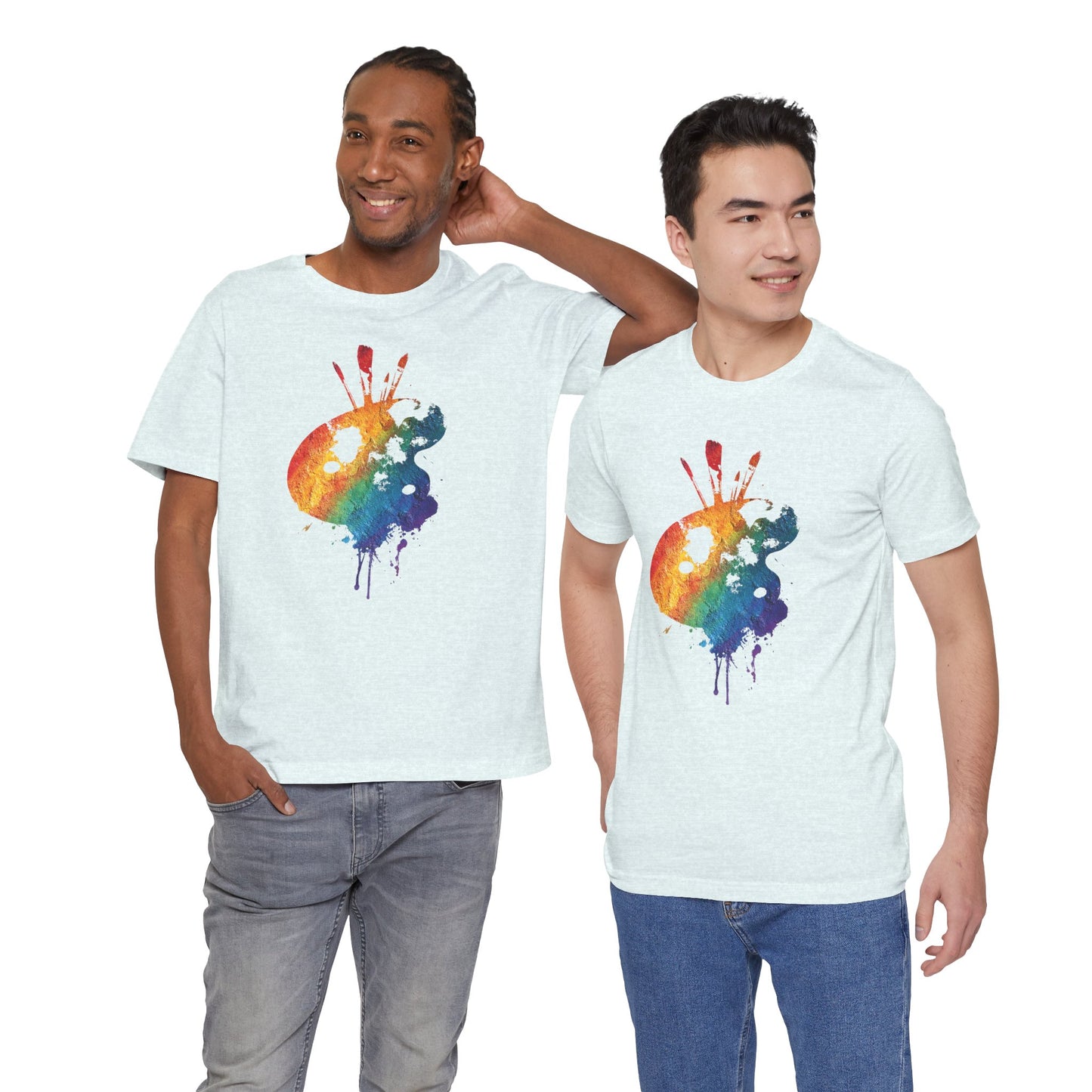 Watercolor Paint Palette T-Shirt — Rainbow Artist Tee