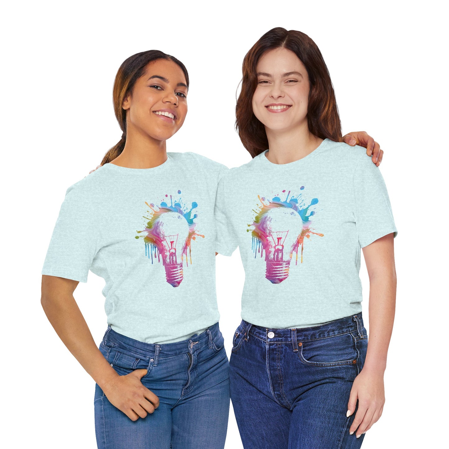 Creative Idea T-Shirt — Colorful Paint Splash Idea Tee