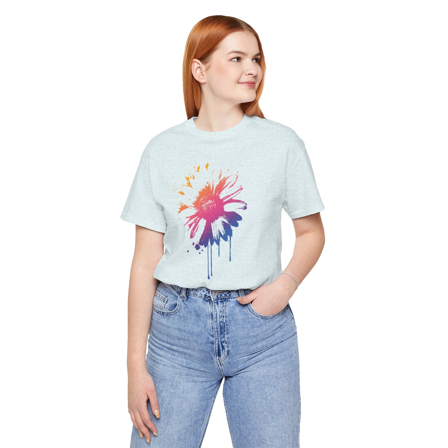 Paint-Splatter Daisy T-Shirt