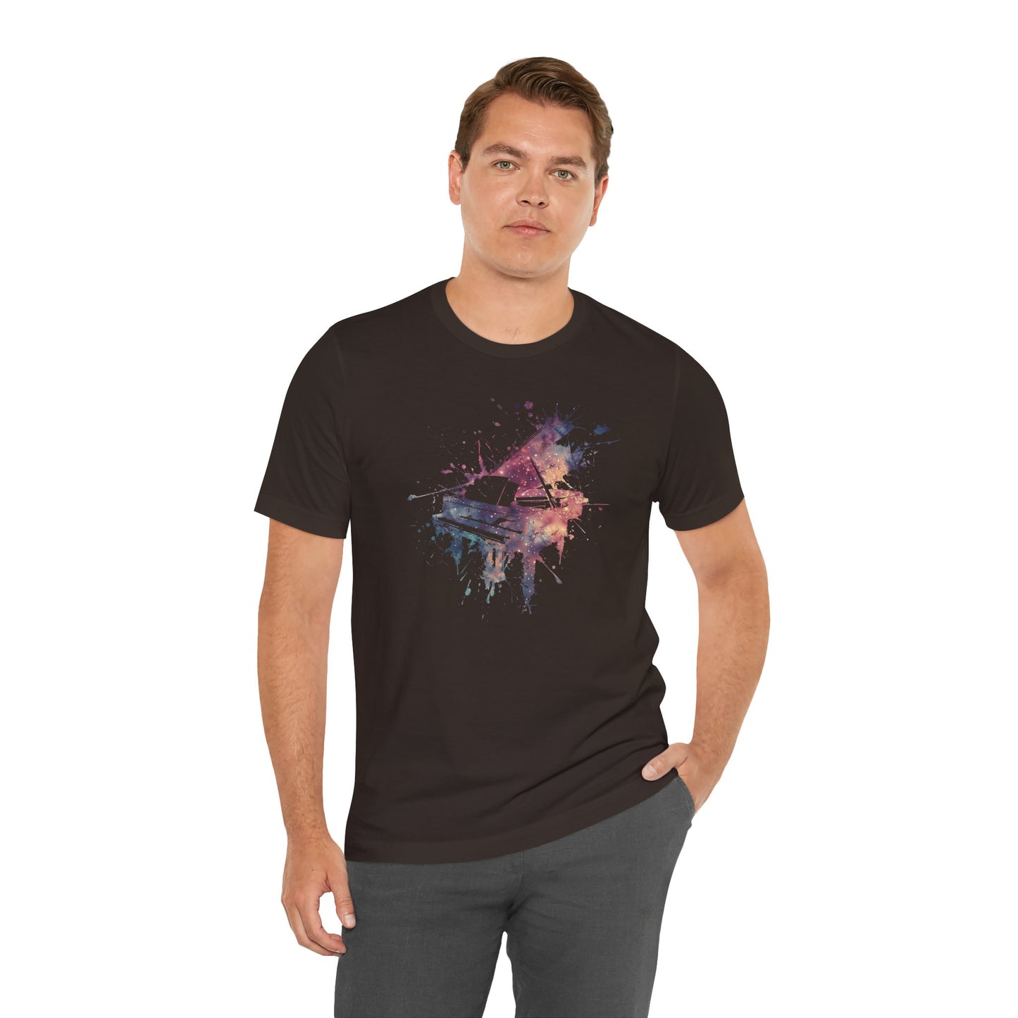 Play me to the Moon T‑Shirt — Colorful Music Lover Tee