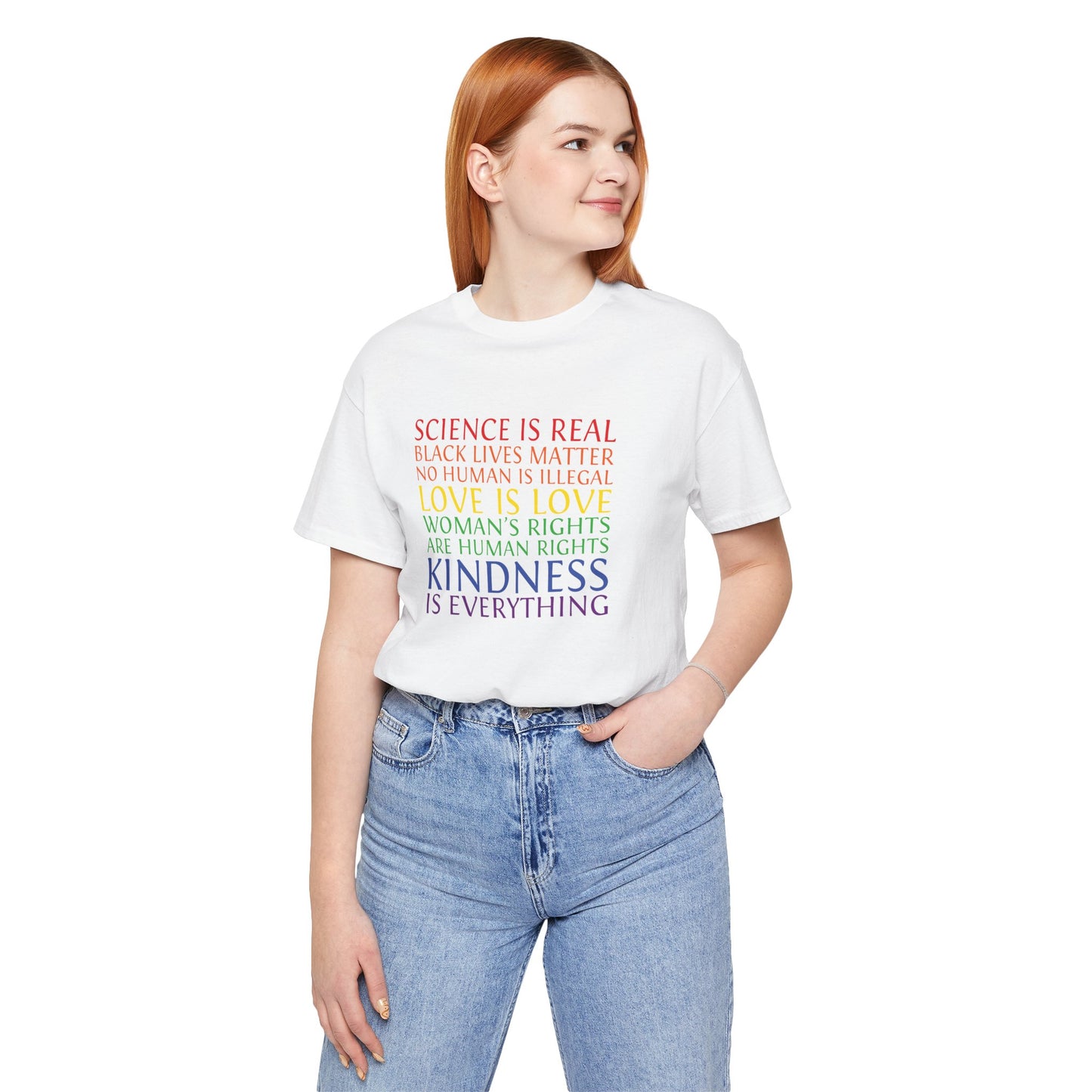 Kindness Is Everything T-Shirt — Rainbow Social Justice Message Tee