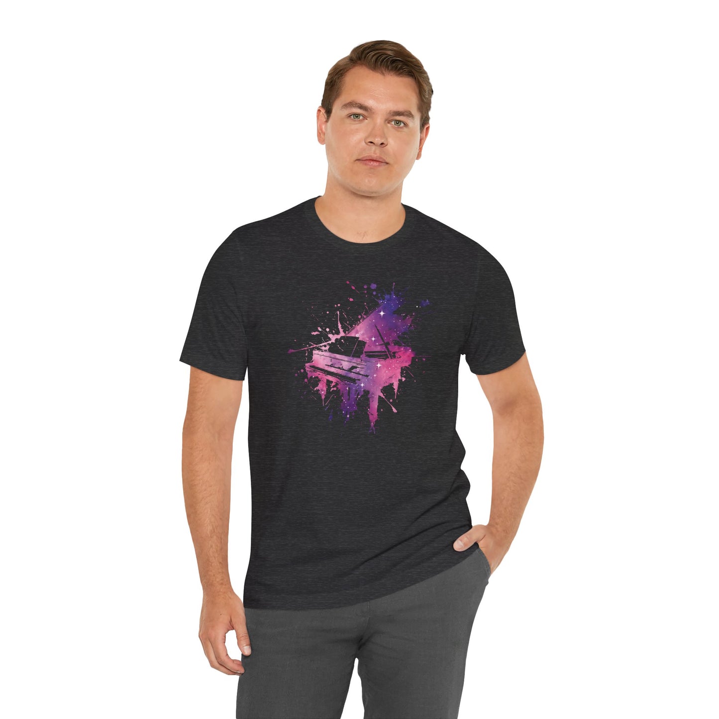 Play me to the Moon T‑Shirt — Colorful Music Lover Tee