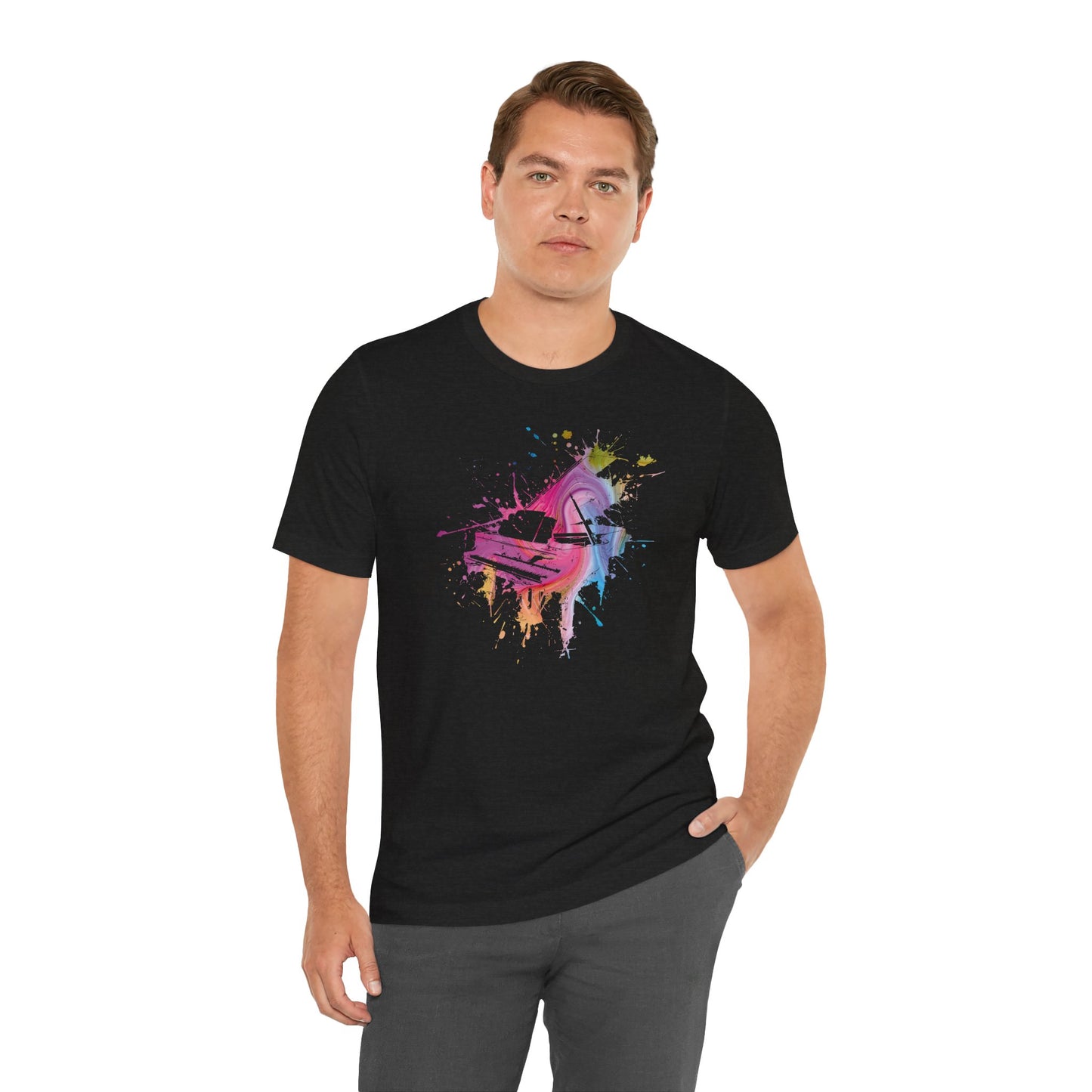 Play me to the Moon T‑Shirt — Colorful Music Lover Tee